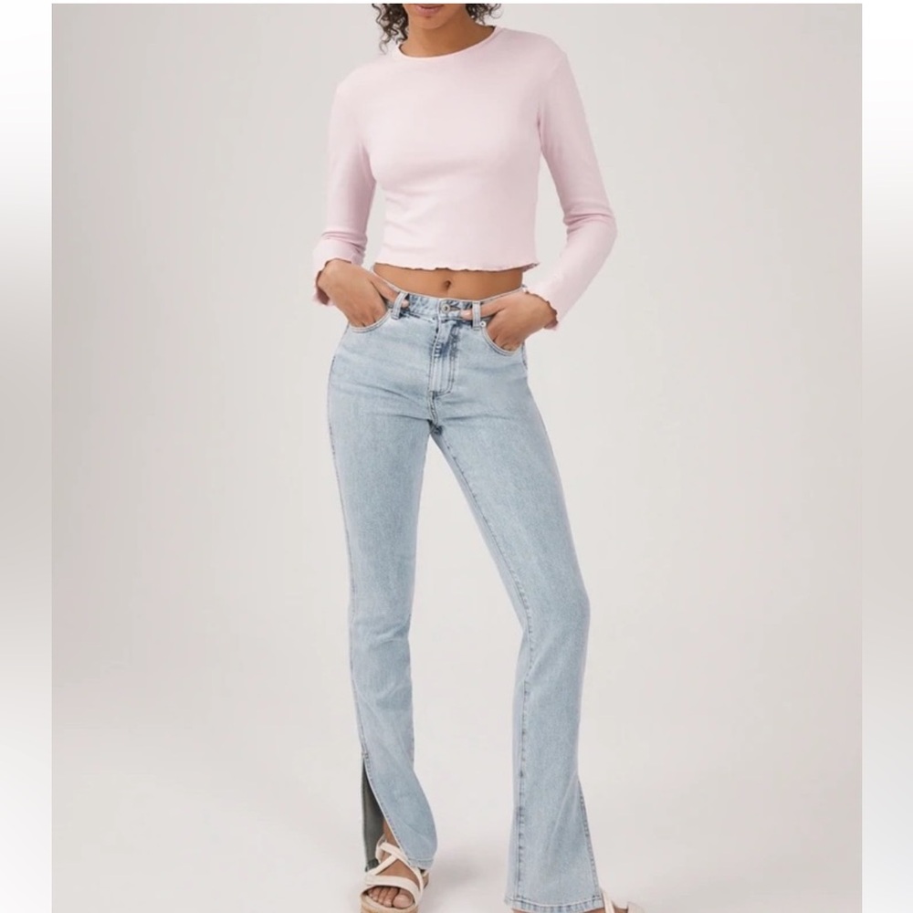 Something Navy jeans With Slit